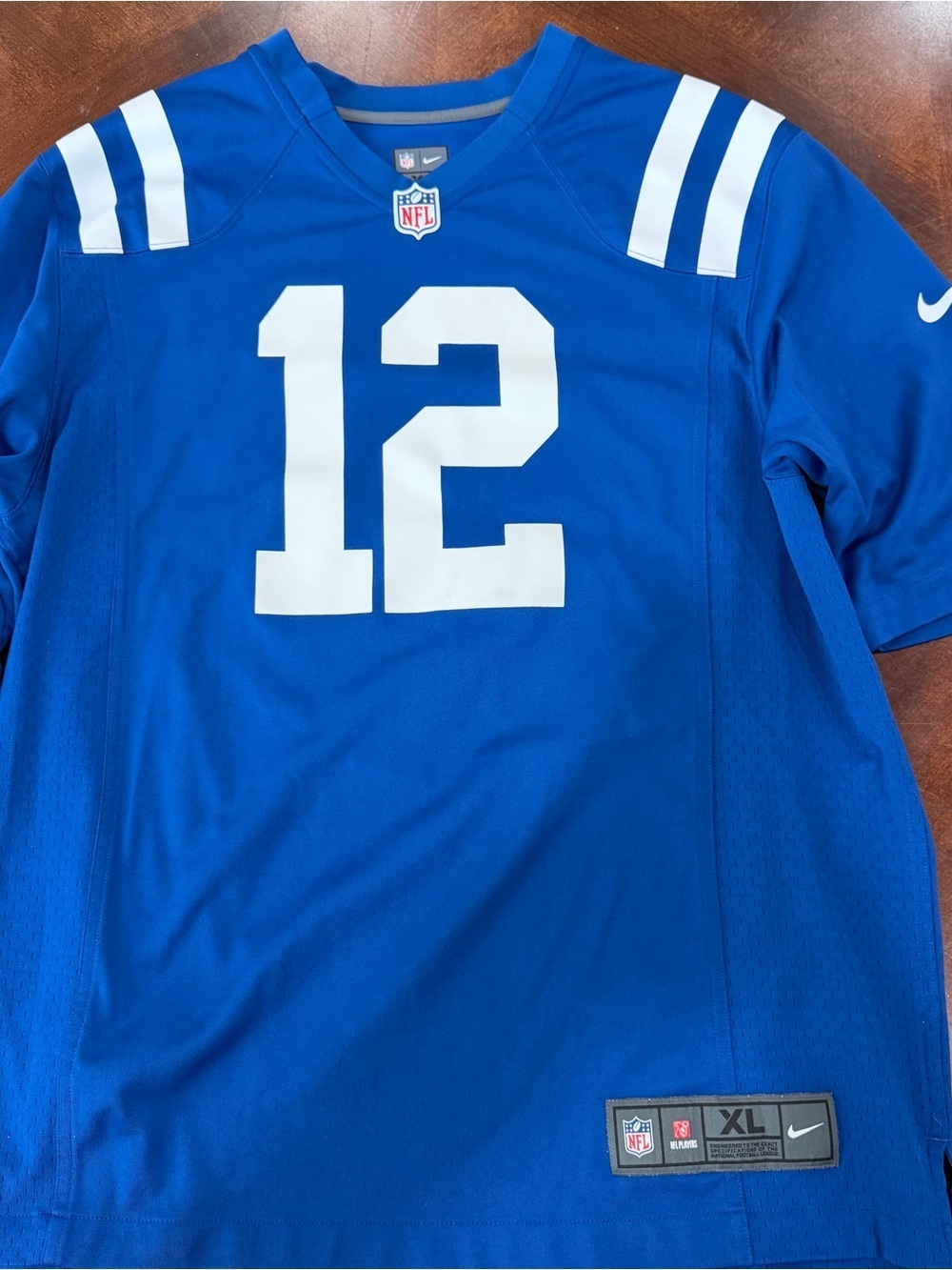 Nike NFL Indianapolis Colts Blue #12 Football Jersey Luck Adult Sz XL